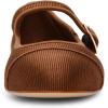 imageSteve Madden Womens Dory Ballet FlatBrown Satin