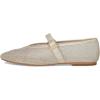 imageSteve Madden Womens Dreaming Ballet FlatLight Gold Mesh