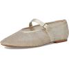 imageSteve Madden Womens Dreaming Ballet FlatLight Gold Mesh