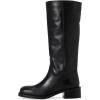 imageSteve Madden Womens Riggs Knee High BootBlack Leather