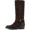 imageSteve Madden Womens Ruskin Motorcycle BootBrown Suede