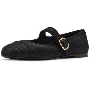 imageSteve Madden Womens Dory Ballet FlatBlack Satin