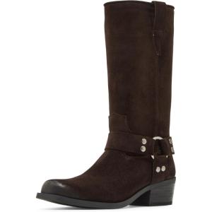 imageSteve Madden Womens Ruskin Motorcycle BootBrown Suede