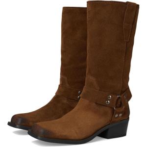 imageSteve Madden Womens Ruskin Motorcycle BootChestnut Suede