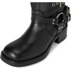 imageSteve Madden Womens Rocky Knee High BootBlack Leather