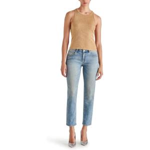 imageSteve Madden Womens Metallic Racerback TankGold