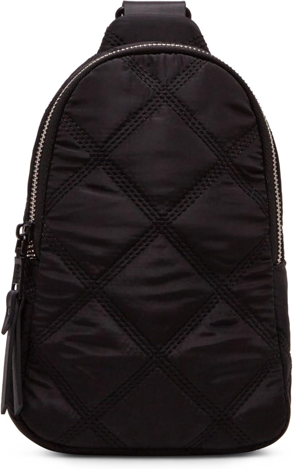 Steve Madden Warren Satchel Gift Set - Crossbody Bag With Removable Pouch, Black Clear