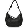 imageSteve Madden Womens Kaya Hobo Bag HandbagBlack