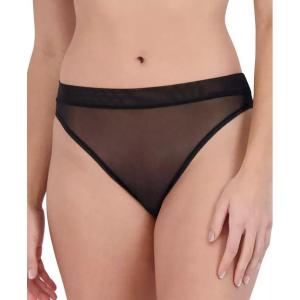 imageSteve Madden Womens Mesh HighLeg Bikini UnderwearBlack