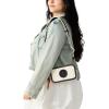 imageSteve Madden Derrick Double Zip Crossbody BlackWhite
