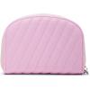 imageSteve Madden Womens Jadezh Diagonal Quilted Dome CardholderPink