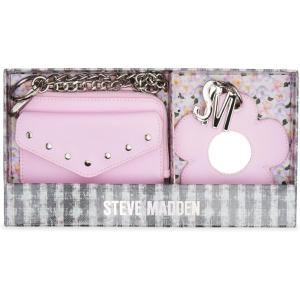imageSteve Madden Womens Blooms Wallet ampamp Flower Mirror Box SetPink
