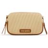 imageSteve Madden Daisyh Diagonal Quilted Double Zip CrossbodyNatural