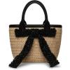 imageSteve Madden Boww Mini Straw Top Handle WBowBlack Multi