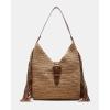 imageSteve Madden Coltie Straw Hobo WFringe Cognac