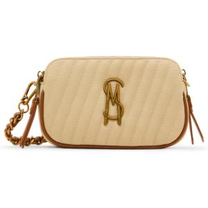 imageSteve Madden Daisyh Diagonal Quilted Double Zip CrossbodyNatural