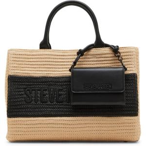 imageSteve Madden LopezS Large Straw Satchel WMini Bag Natural