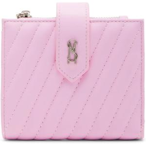 imageSteve Madden Womens Jemh Diagonal Quilted Bifold CardcasePink