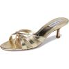 imageSteve Madden Womens Cary Heeled SandalGold Leath
