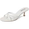 imageSteve Madden Womens Cary Heeled SandalWhite Leather