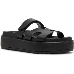 imageSteve Madden Womens Bigmayven Wedge SandalBlack Leather