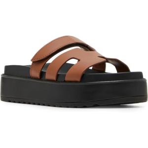 imageSteve Madden Womens Bigmayven Wedge SandalCognac Leather