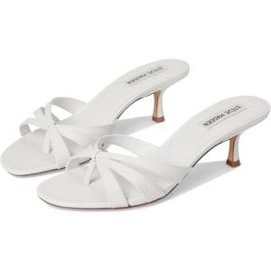 imageSteve Madden Womens Cary Heeled SandalWhite Leather