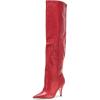 imageSteve Madden Womens Bellamie Knee High BootRed Leather