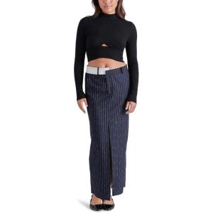 imageSteve Madden Womens Maaike SkirtNavy Pinstripe