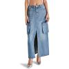 imageSteve Madden Womens Benson SkirtBlue Denim