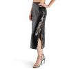 imageSteve Madden Womens Dinah Midi SkirtBlack