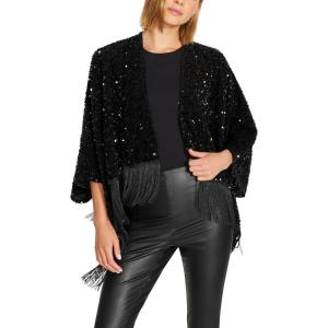 imageSteve Madden SEQUIN FRINGE CROP RUANABlack