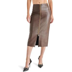 imageSteve Madden Womens Hayes Midi SkirtDark Espresso