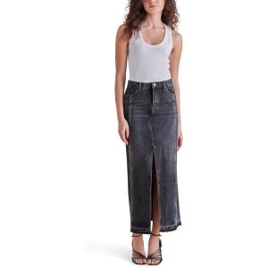 imageSteve Madden Womens Teagan Midi SkirtBlack