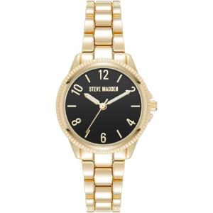 imageSteve Madden Womens Bracelet WatchBlackGold