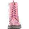 imageSteve Madden Girls Wordle Combat BootPink Metallic