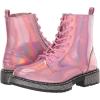 imageSteve Madden Girls Wordle Combat BootPink Metallic
