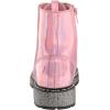 imageSteve Madden Girls Wordle Combat BootPink Metallic