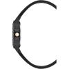 imageSteve Madden Womens Genuine Crystal Accented Silicone Strap WatchBlack