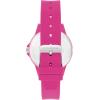 imageSteve Madden Womens Genuine Crystal Accented Silicone Strap WatchHot Pink