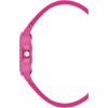 imageSteve Madden Womens Genuine Crystal Accented Silicone Strap WatchHot Pink
