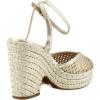 imageSteve Madden Womens Sydnee Heeled SandalGold Raffia