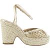 imageSteve Madden Womens Sydnee Heeled SandalGold Raffia