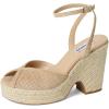 imageSteve Madden Womens Sydnee Heeled SandalTan Suede