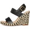 imageSteve Madden Womens Uri Wedge SandalBlackMulti