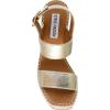imageSteve Madden Womens Uri Wedge SandalGold Leather