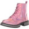 imageSteve Madden Girls Wordle Combat BootPink Metallic
