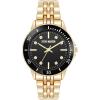 imageSteve Madden Womens Genuine Crystal Accented Bracelet WatchBlackGold