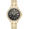 imageSteve Madden Womens Genuine Crystal Accented Bracelet WatchGoldBlack