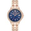 imageSteve Madden Womens Genuine Crystal Accented Bracelet WatchNavy BlueRose Gold